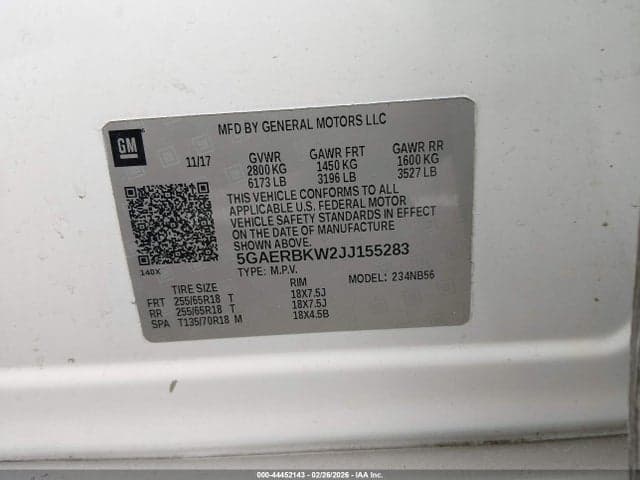 2018 BUICK ENCLAVE ESSENCE 9