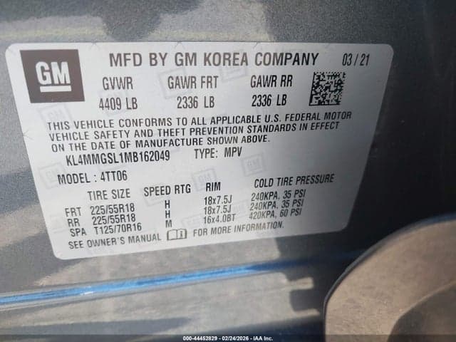 2021 BUICK ENCORE GX AWD ESSENCE 9