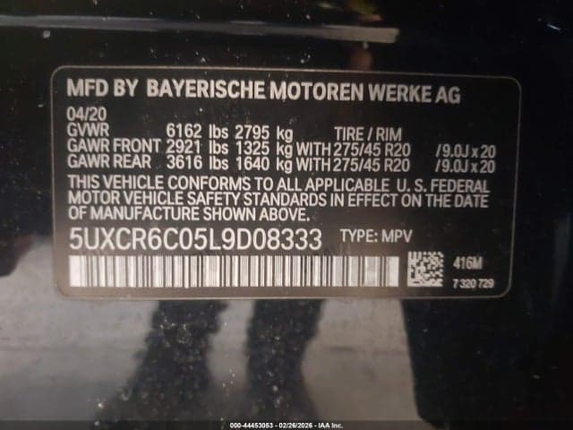 2020 BMW X5 XDRIVE40I 9
