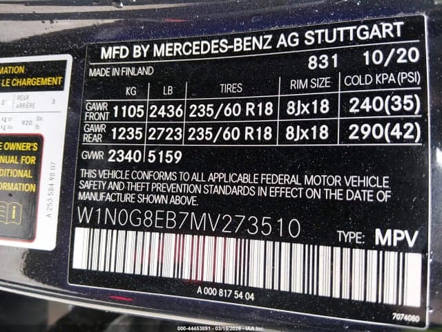 2021 MERCEDES-BENZ GLC 300 4MATIC SUV 9