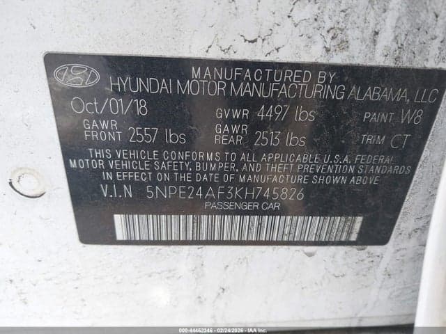 2019 HYUNDAI SONATA SE 9