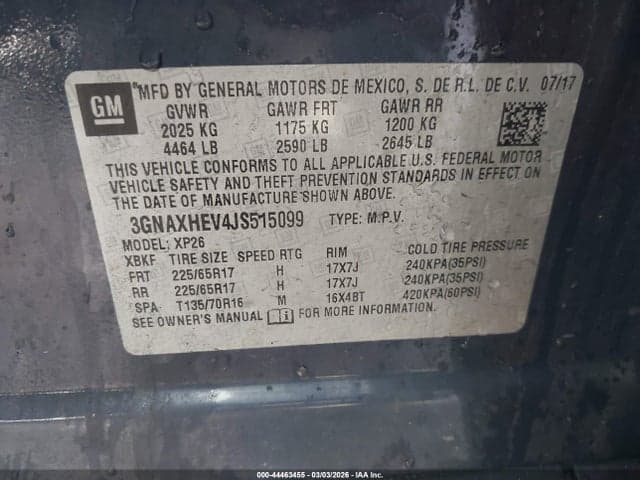 2018 CHEVROLET EQUINOX LS 9