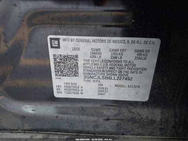 2020 CHEVROLET TRAX FWD LT 9