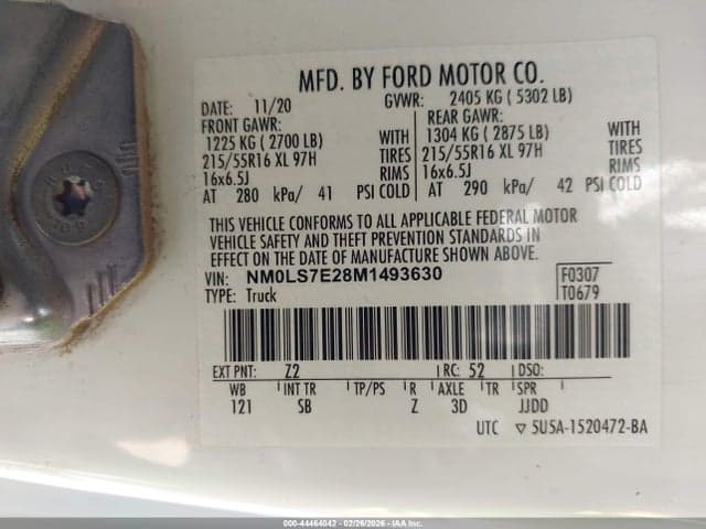 2021 FORD TRANSIT CONNECT XL 9