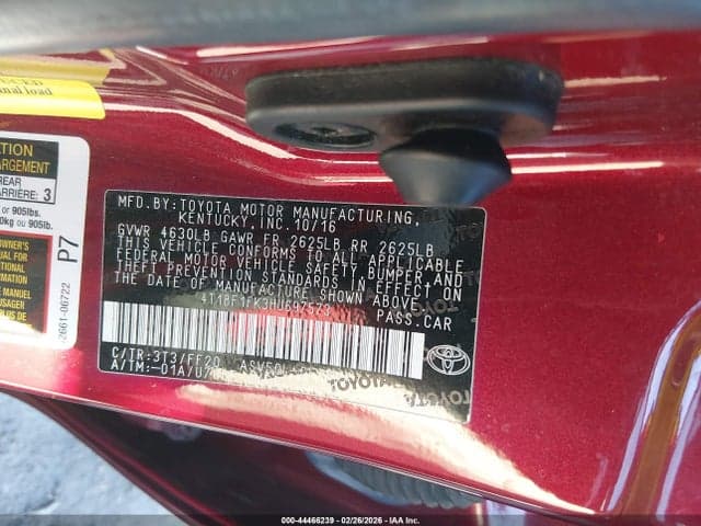 2017 TOYOTA CAMRY SE 9