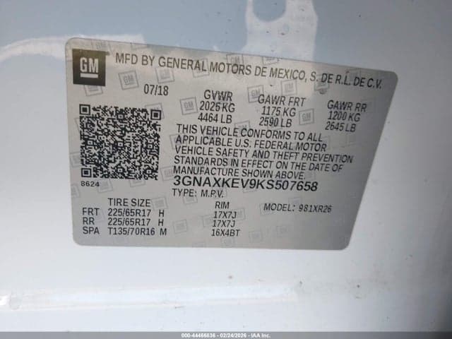 2019 CHEVROLET EQUINOX LT 9