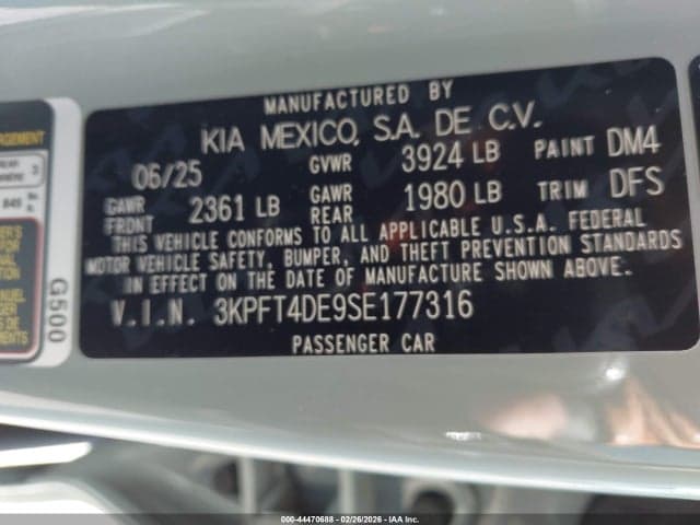 2025 KIA K4 LXS 9