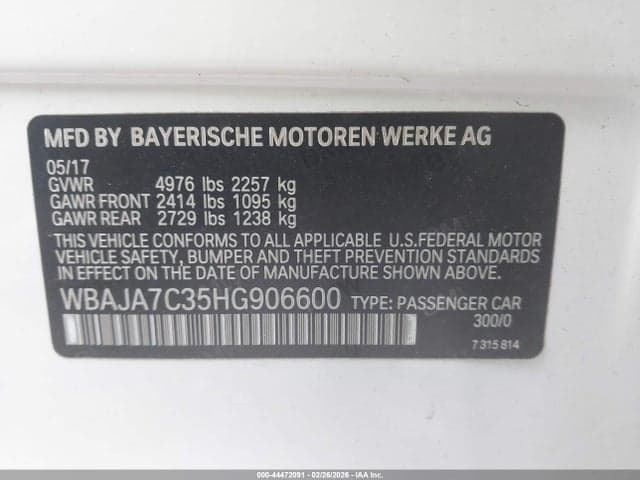 2017 BMW 530I XDRIVE 9