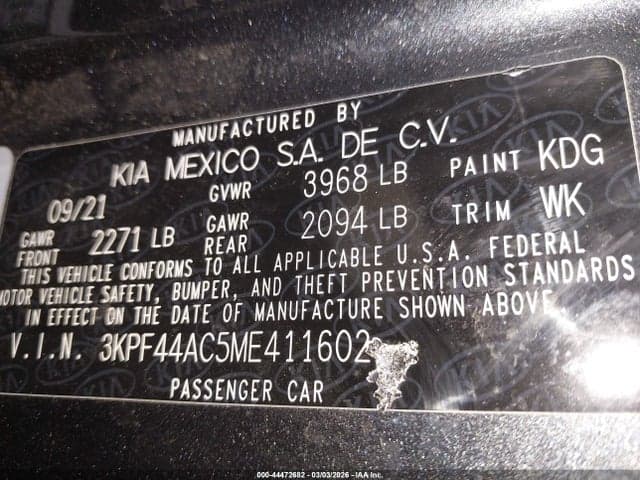2021 KIA FORTE GT 9