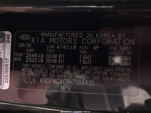 2017 KIA SPORTAGE LX 9