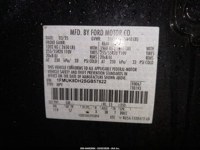 2025 FORD EXPLORER ACTIVE 9