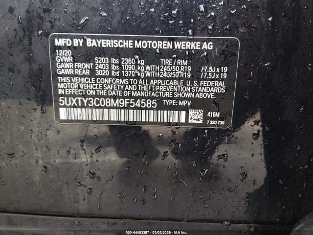 2021 BMW X3 SDRIVE30I 9