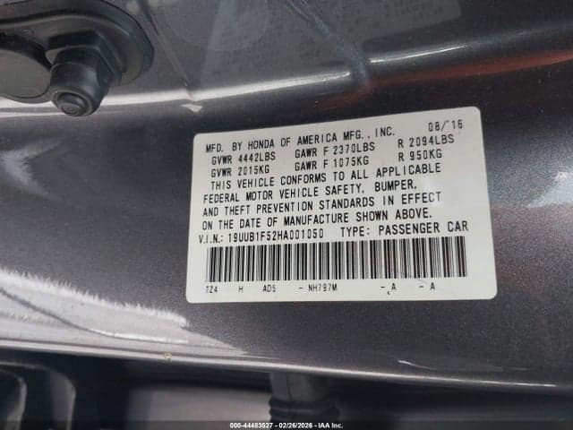 2017 ACURA TLX TECHNOLOGY PACKAGE 9