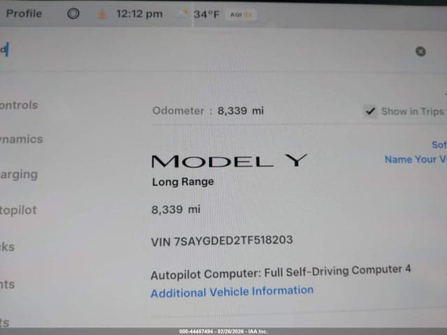 2026 TESLA MODEL Y PREMIUM REAR-WHEEL DRIVE/STANDARD REAR-WHEEL DRIVE 7