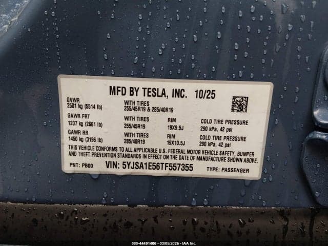 2026 TESLA MODEL S ALL-WHEEL DRIVE 9
