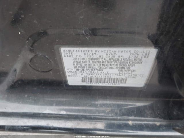 2019 NISSAN VERSA 1.6 S+ 9