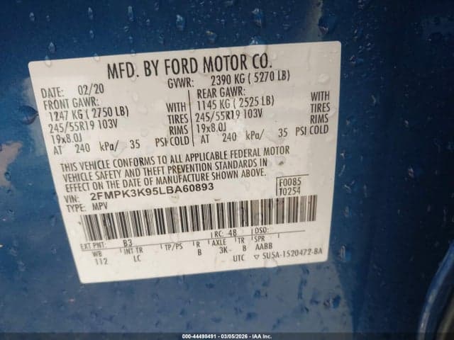 2020 FORD EDGE TITANIUM 9