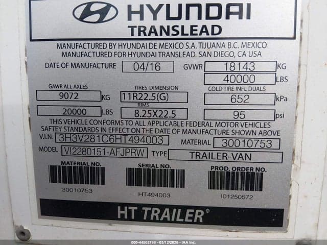 2017 HYUNDAI TRANSLEAD INC UNKNOWN 9