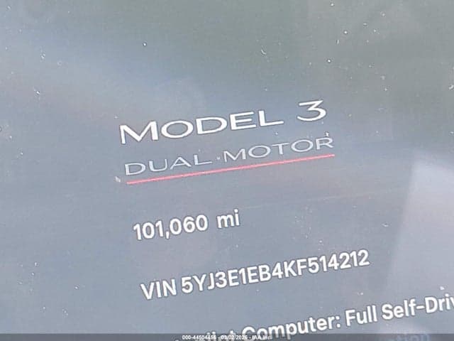 2019 TESLA MODEL 3 LONG RANGE/PERFORMANCE 12