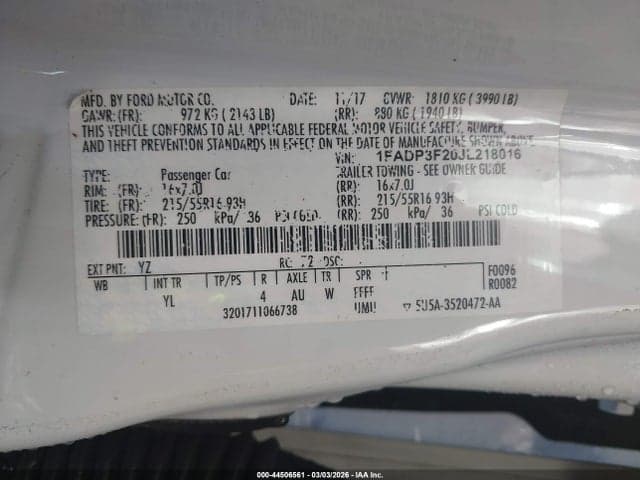 2018 FORD FOCUS SE 9