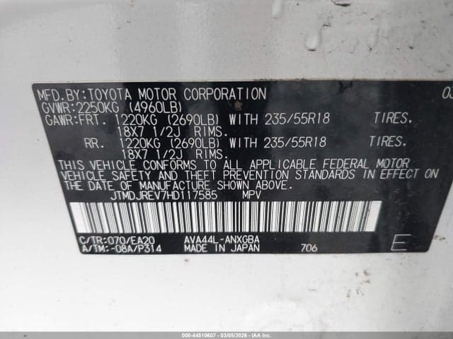2017 TOYOTA RAV4 HYBRID LIMITED 9