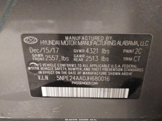 2018 HYUNDAI SONATA ECO 9