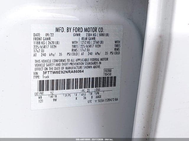 2022 FORD MAVERICK XL 9