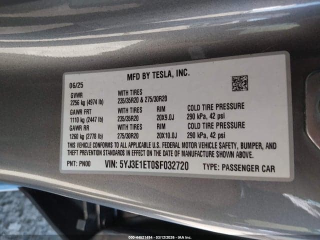 2025 TESLA MODEL 3 PERFORMANCE ALL-WHEEL DRIVE 9
