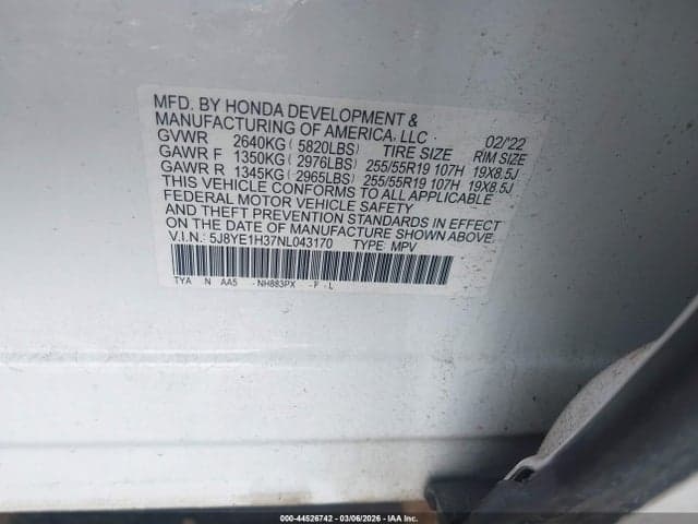 2022 ACURA MDX STANDARD 9