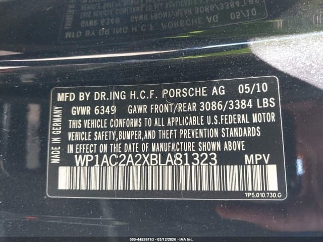2011 PORSCHE CAYENNE TURBO 9