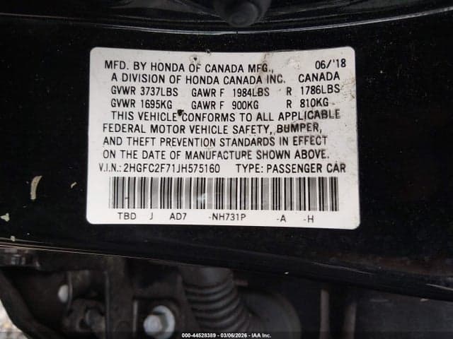2018 HONDA CIVIC EX 9