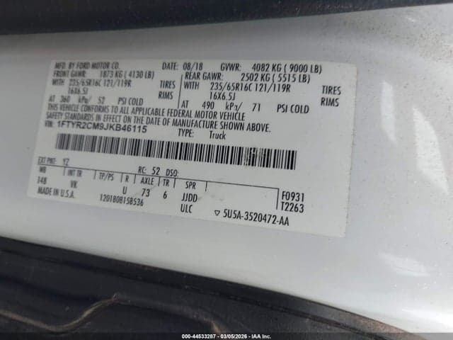 2018 FORD TRANSIT-250 9