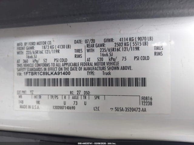 2020 FORD TRANSIT-250 9