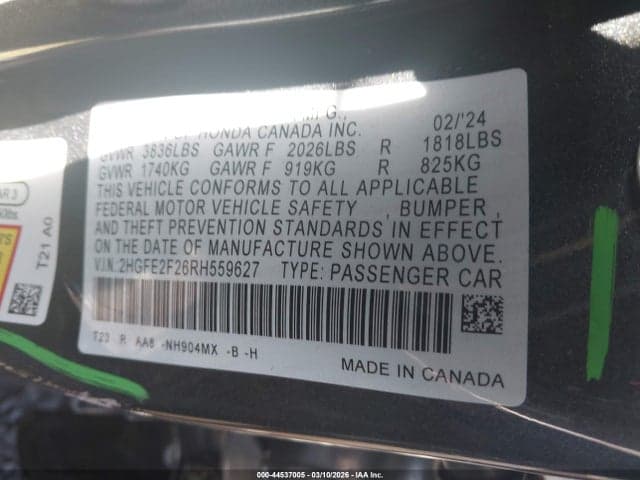 2024 HONDA CIVIC LX 9