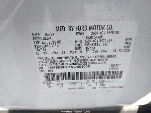 2022 FORD EXPLORER 9