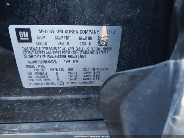 2022 BUICK ENCORE GX FWD SELECT 9