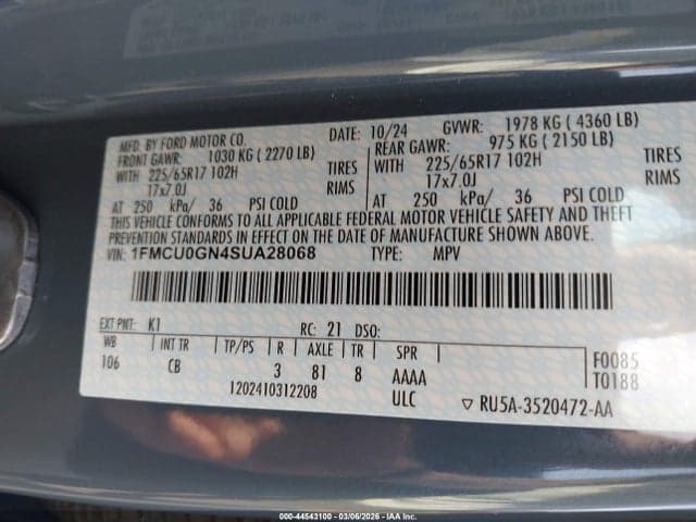 2025 FORD ESCAPE ACTIVE 9