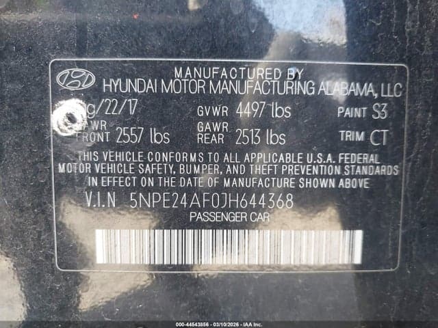 2018 HYUNDAI SONATA SE 9