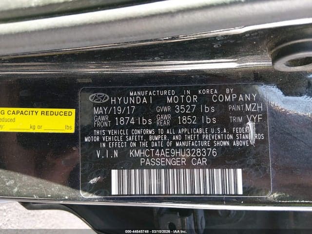 2017 HYUNDAI ACCENT SE 9