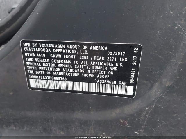 2017 VOLKSWAGEN PASSAT 1.8T R-LINE 9