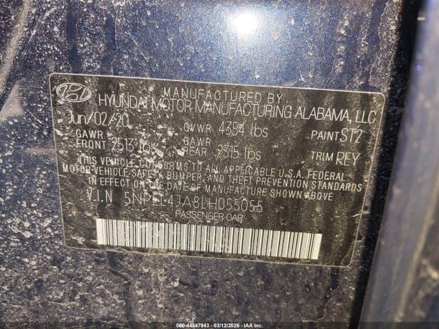 2020 HYUNDAI SONATA SEL 9