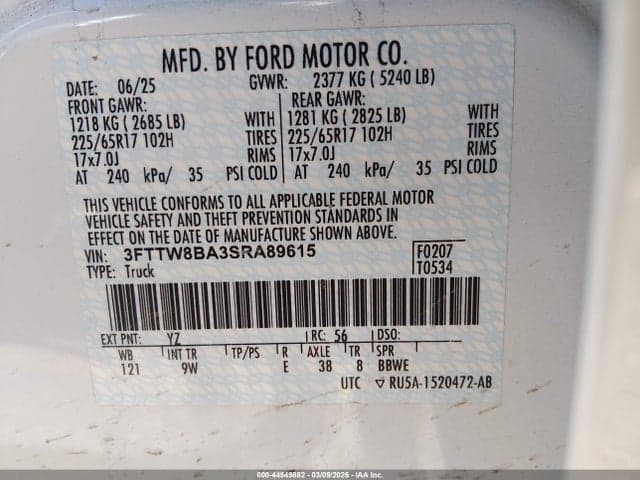 2025 FORD MAVERICK XL 9
