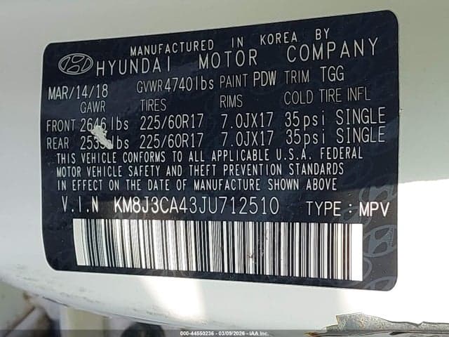 2018 HYUNDAI TUCSON SEL 9