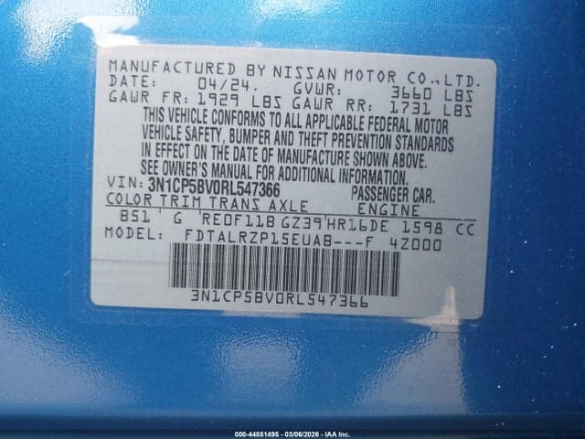 2024 NISSAN KICKS S XTRONIC CVT 9