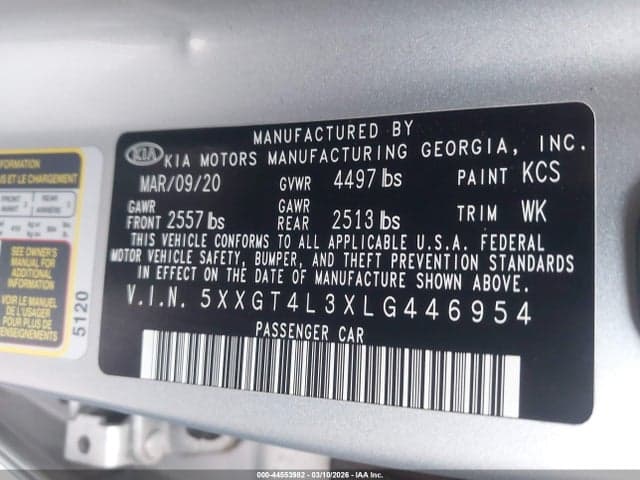 2020 KIA OPTIMA LX 9