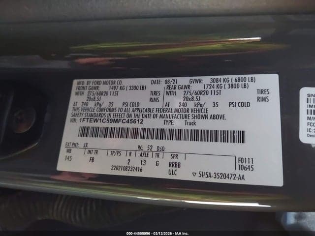 2021 FORD F-150 XLT 9