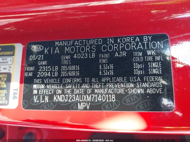 2021 KIA SOUL S 9