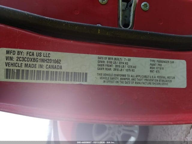 2022 DODGE CHARGER SXT RWD 9