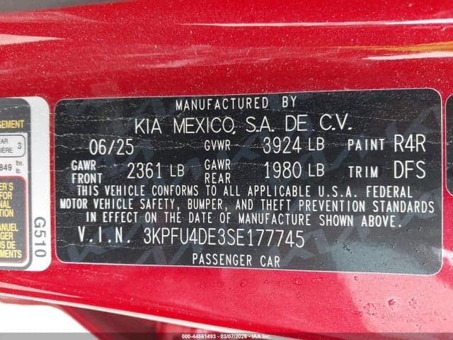 2025 KIA K4 EX 9