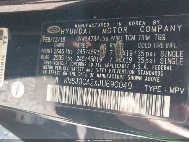 2018 HYUNDAI TUCSON VALUE 9